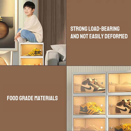 Stackable Clear Storage Organizer For Shoes Closet Neat Home Arrangement 8518580633757-1