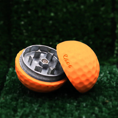Golf Ball Herb Grinder Stash Container Tee Pipe Set 9588273021230-1