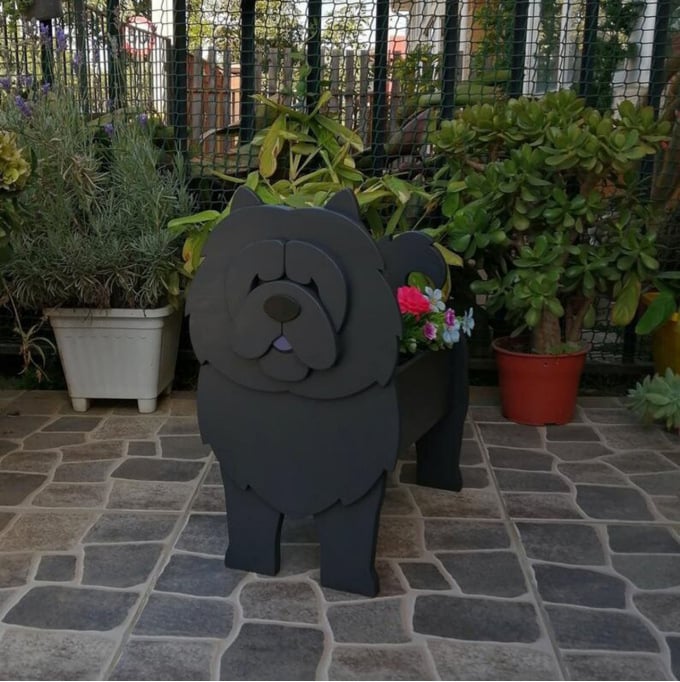 Adorable Dog Shaped Planter for Fun and Charming Garden Decor 15051841143110-1