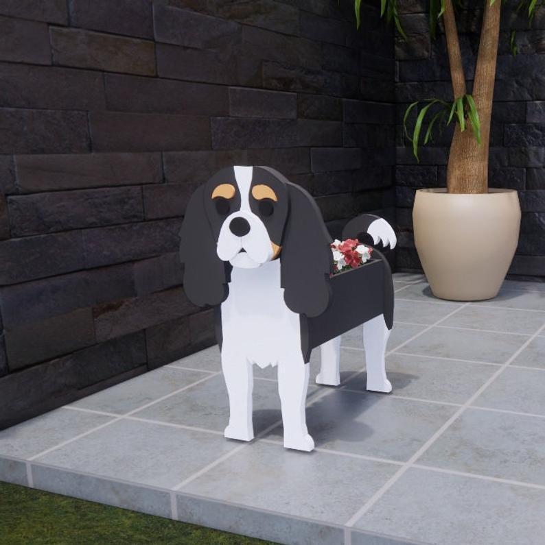 Adorable Dog Shaped Planter for Fun and Charming Garden Decor 15051841143110-1