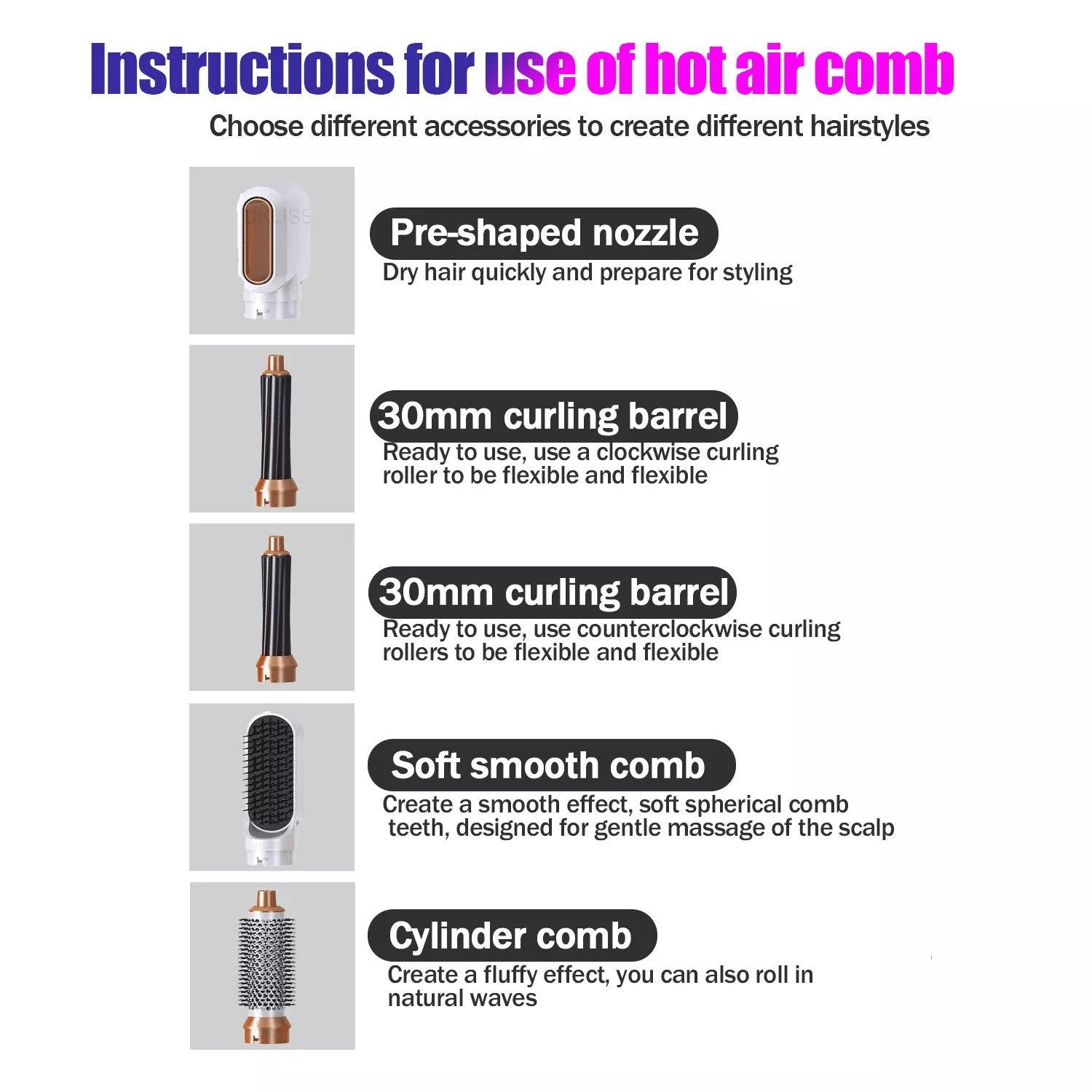 Hair Styling Tool for Effortless Curling Straightening and Volume Boost 15089486627142-1