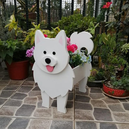 Adorable Dog Shaped Planter for Fun and Charming Garden Decor 15051841143110-1
