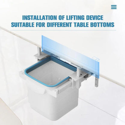 Space Saving Retractable Drawer Trash Can For Convenient Kitchen Storage 6851441164388-1