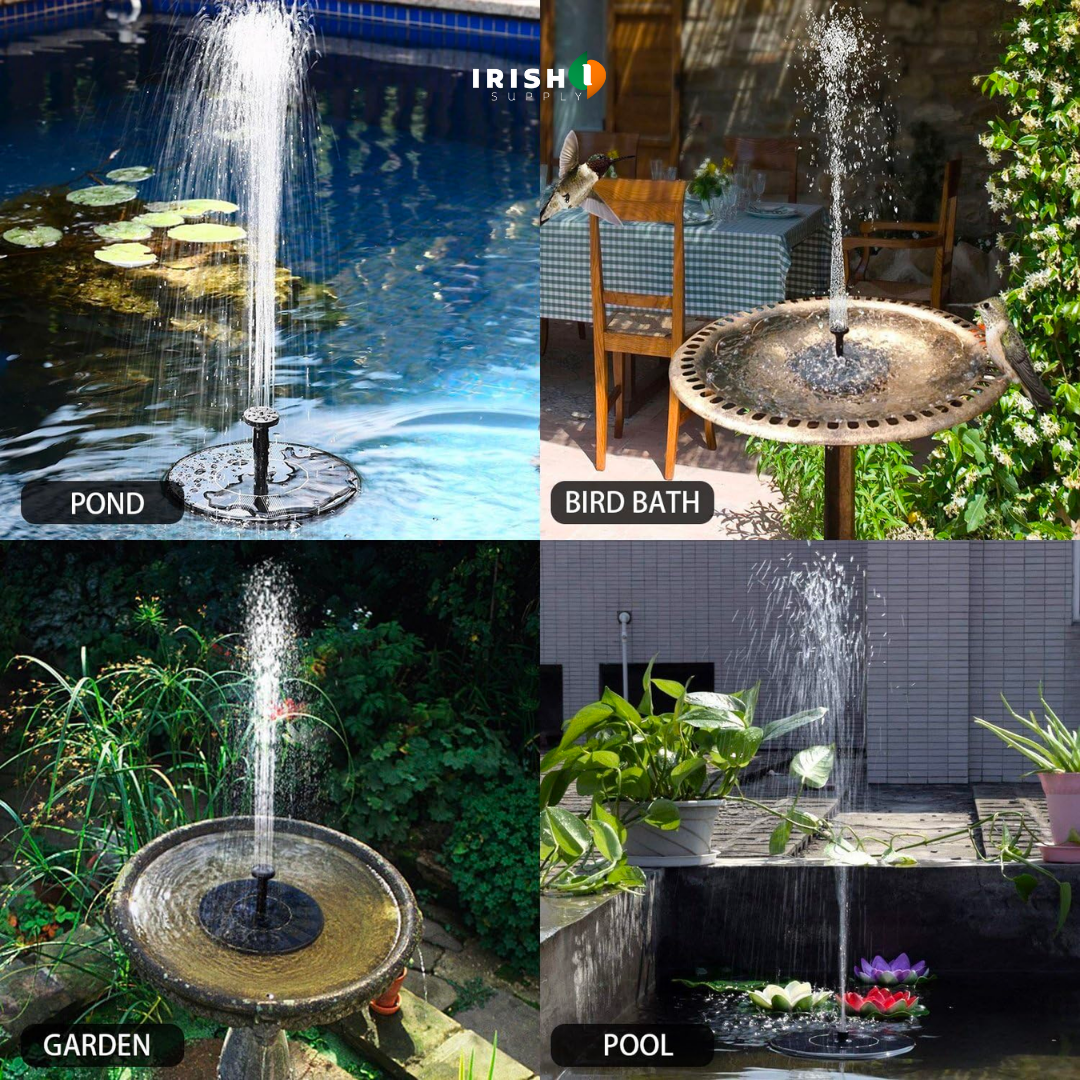Springwave Bird Bath Solar Fountain 7931609973019-1
