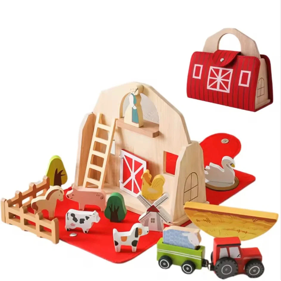 Wooden Travel Farm Toy for Kids’ Creative and Imaginative Play 10768227533134-1