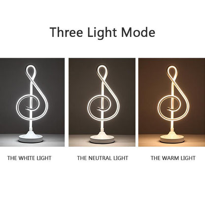 Elegant Musical Note LED Lamp For Bedroom Living Room Decoration 6852035051620-1