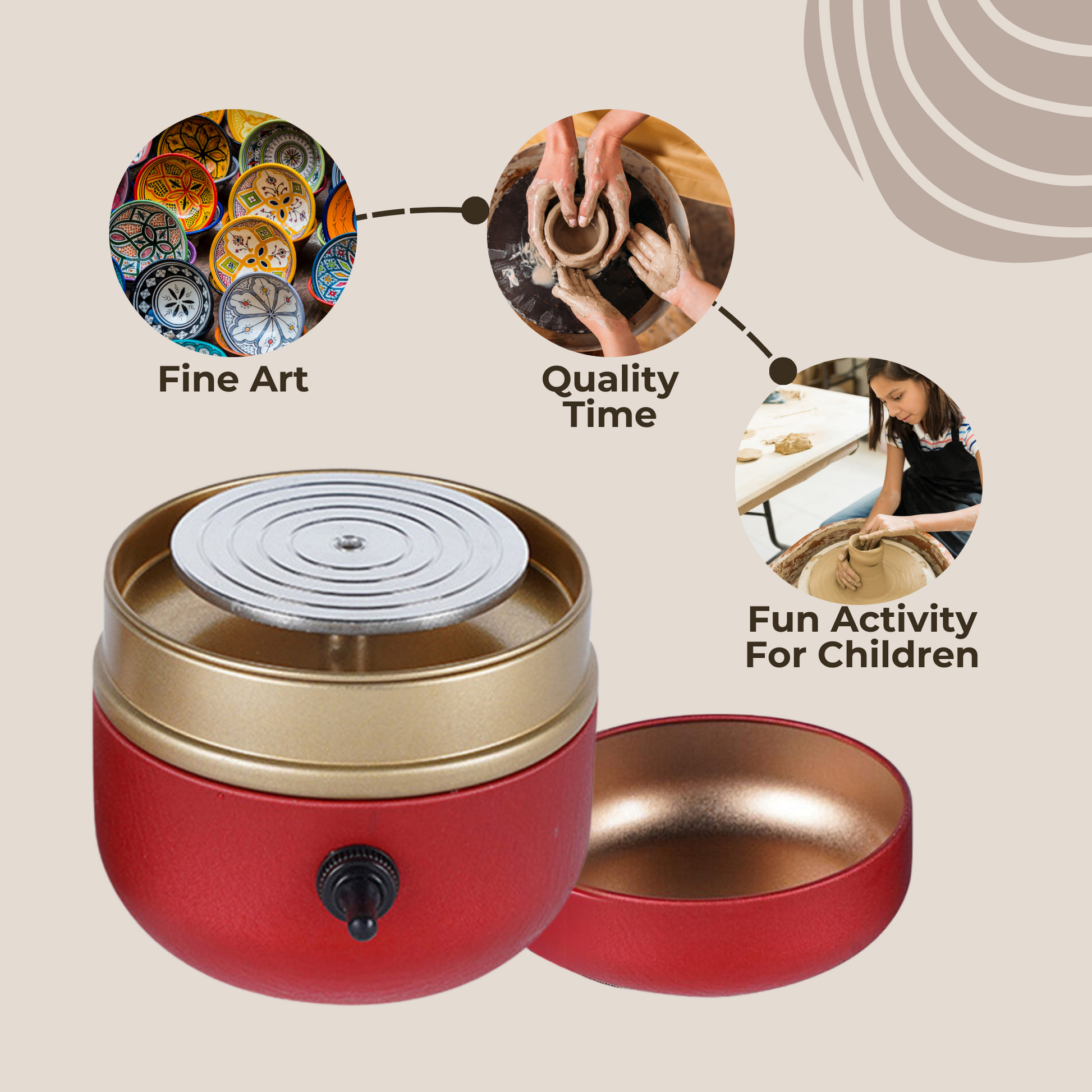 Clay Kit For Creating Pottery Fun Anywhere Anytime With Easy Tools 15122747851078-1