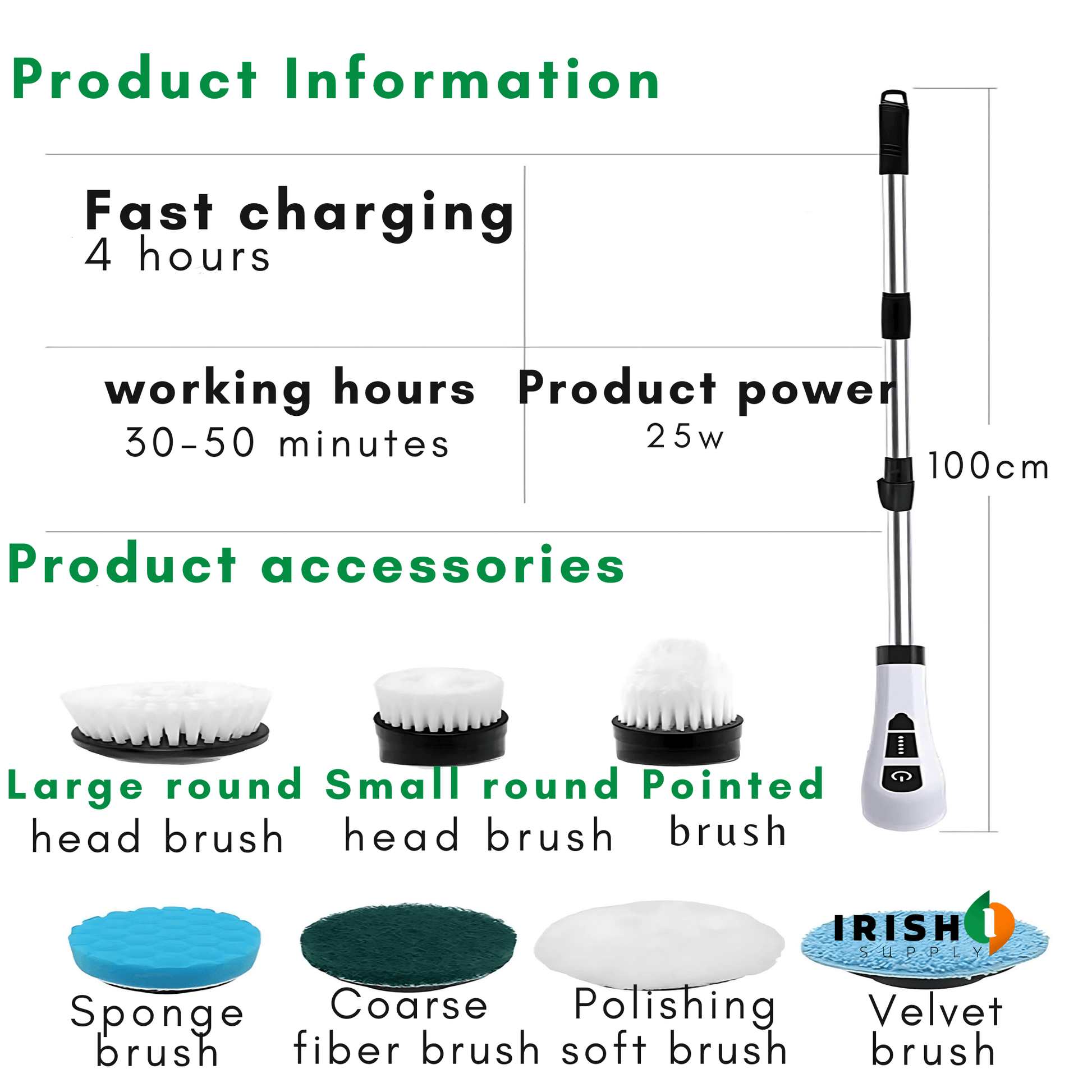 7-In-1 Electric Power Scrubber With Rotating Brushes For Deep Cleaning 8854522397018-1