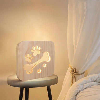 House Decor LED Wooden Lamp 6852124803172-1