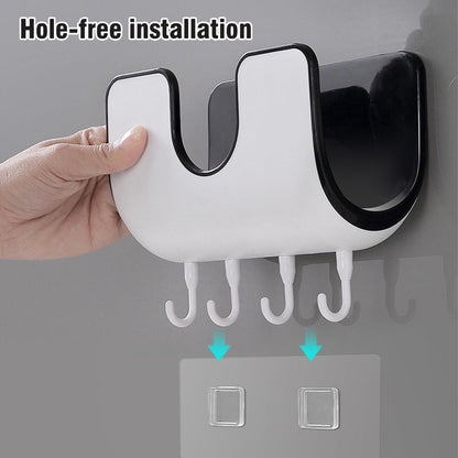 Wall Mounted Punch Pot Lid Rack For Kitchen Storage Organization 6851476914276-1