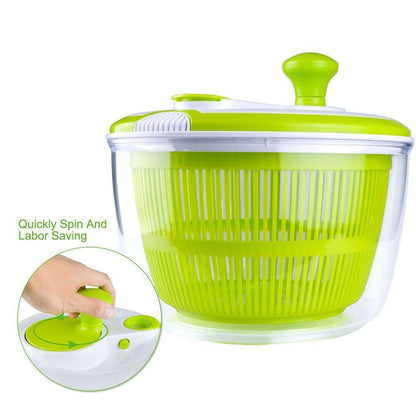 Household Salad Dehydrator Manual Vegetable Washing Machine 6851426615396-1