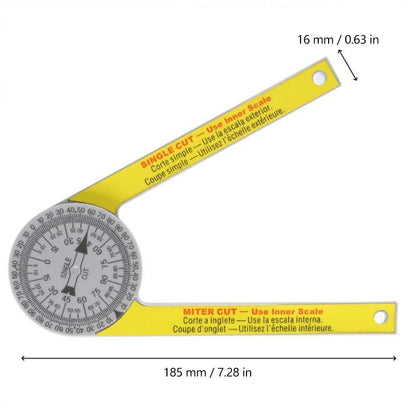 Professional Miter Protractor Angle Finder Tool For Carpentry Measurement 6850605514852-1