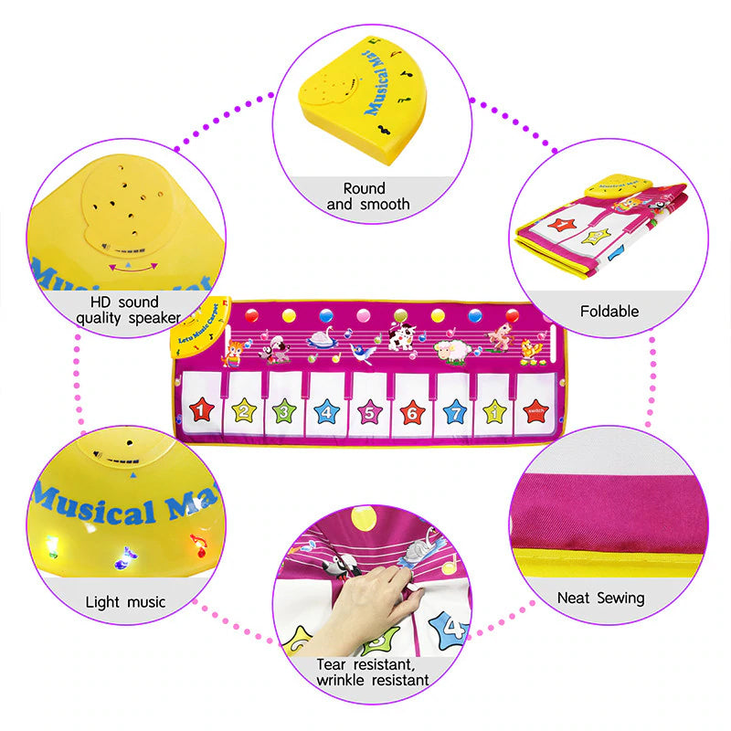 Children Piano Music Dance Mat 6851448176740-1