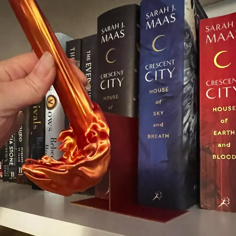 Dragon Flame Book Nook Fantasy Miniature Library Decoration With Mysterious Aura 7854149992548-1