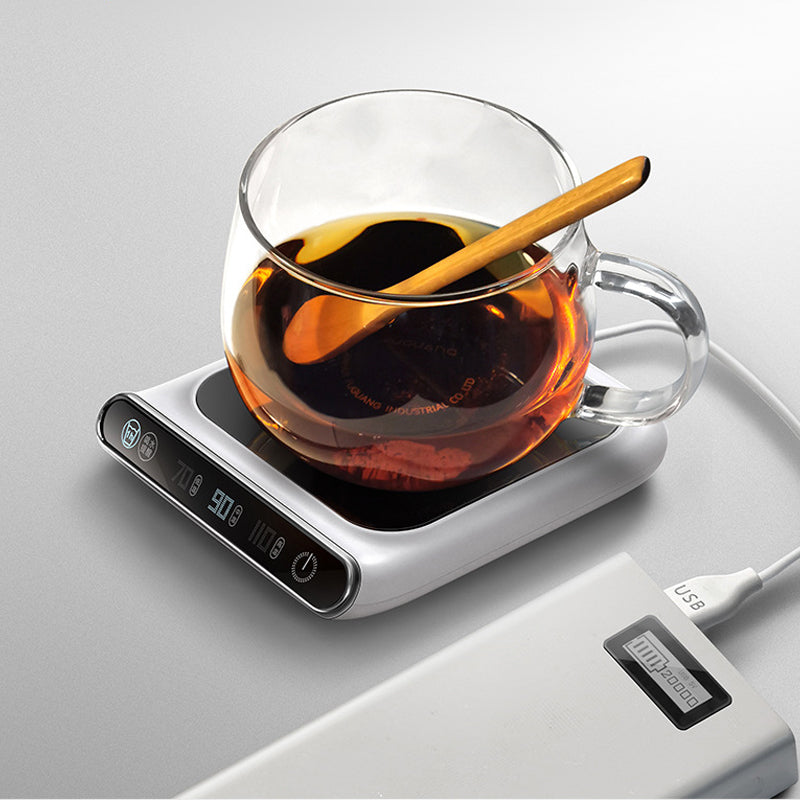 Electric Mug Warmer Smart Heating Coaster Adjustable Temperature Coffee Plate 14914283635014-1
