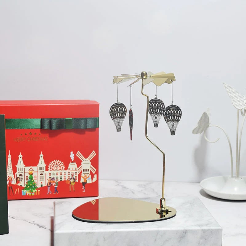 Romantic Thermal Rotating Candle Holder Stainless Steel Home Decoration 9539189113134-1