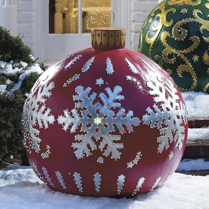 Outdoor Christmas PVC inflatable Decorated Ball 8652990284057-1