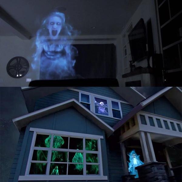 Halloween & Christmas Window Projector | LED Holographic Scenes | Includes Tripod & Videos 15146753327430-1