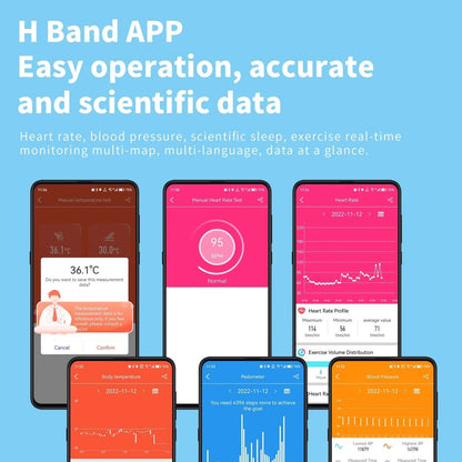 Blood Glucose Monitoring Smartwatch - Bluetooth Call Information Display Health Monitor Multiple