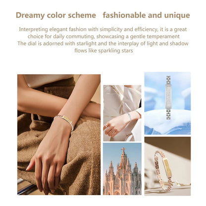 Smart Chain Bracelet for Women – Bluetooth Fitness Tracker with Activity & Wellness Features, Multi-Sport Modes for Android & iOS