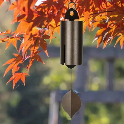 Deep Resonance Serenity Bell - Outdoor Musical Wind Chime and Home Decor (6x6x48cm)