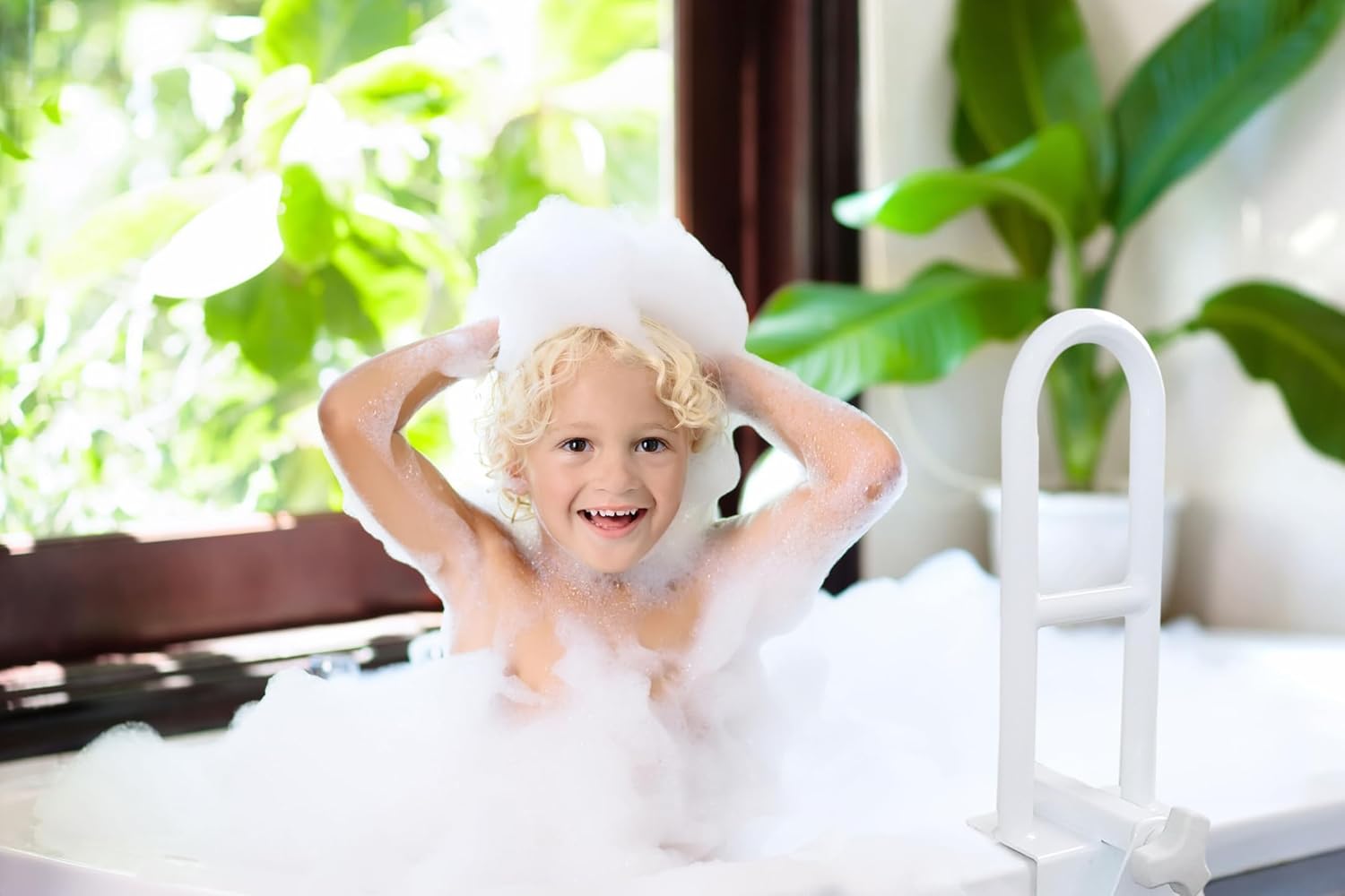 Bathtub Safety Grab Bar For Seniors & Mobility Support – Drill, Secure Bathroom Handle 10109942038806-1