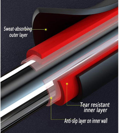 Adjustable Doorway Pull-Up Bar No-Drill Secure Grip Home Fitness 8714765402269-1