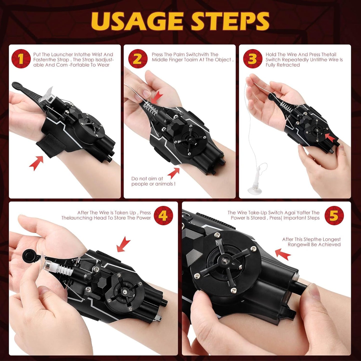 Aeroflux Spider-Man Web Shooter Toy – Heroic Adventure For Kids 15651786621308-1