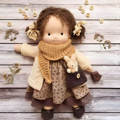 Gift for Kids-Handmade Waldorf Doll 8959340413209-1