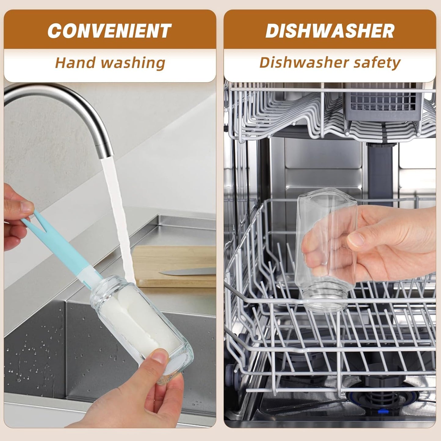 Glass Spice Jar Set Bamboo Lid Labels Funnel Brush 8671164006557-1