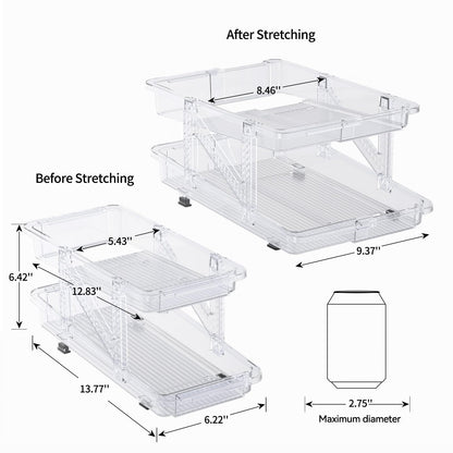 Refrigerator Drink Organizer Dispenser Keeps Beverage Cans Neat And Accessible 14984828846406-1