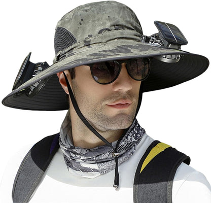 Solar Powered Cooling Hat With Dual Fans And Usb Charging 14996122796358-1
