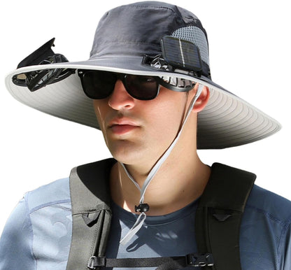 Solar Powered Cooling Hat With Dual Fans And Usb Charging 14996122796358-1