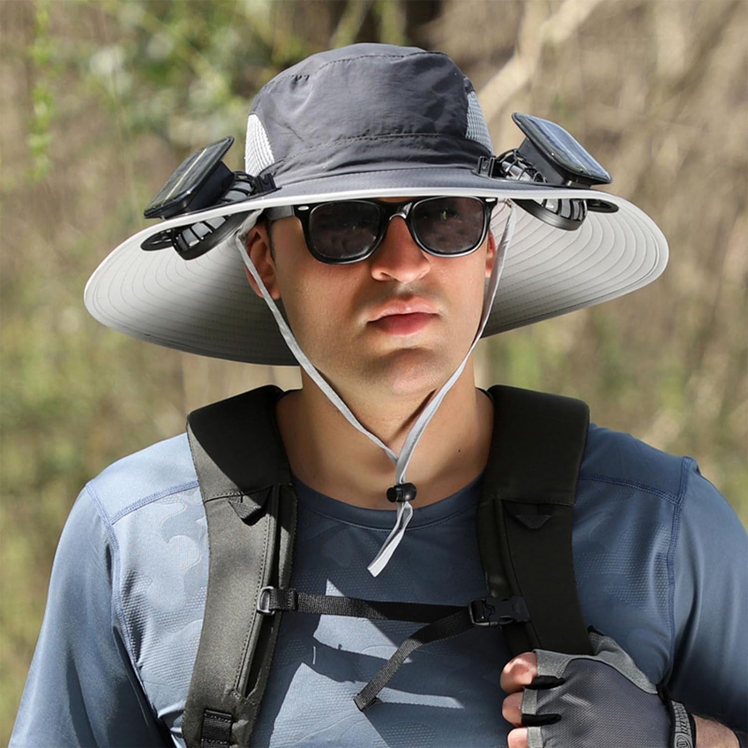Solar Powered Cooling Hat With Dual Fans And Usb Charging 14996122796358-1
