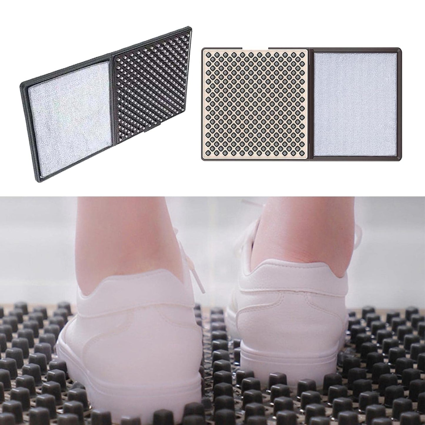 Sanitizing Shoe Door Mat Two-Sided Cleaning Drying Non-Slip Pad 8509995745437-1