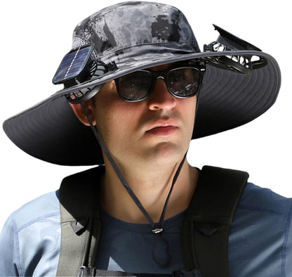 Solar Powered Cooling Hat With Dual Fans And Usb Charging 14996122796358-1