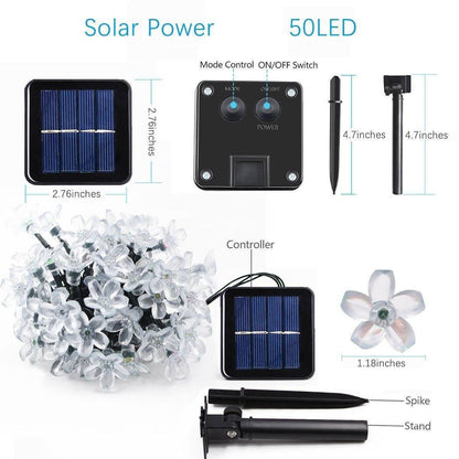 Solar Powered Flower String Lights For Outdoor Garden Decoration 6851967418468-1