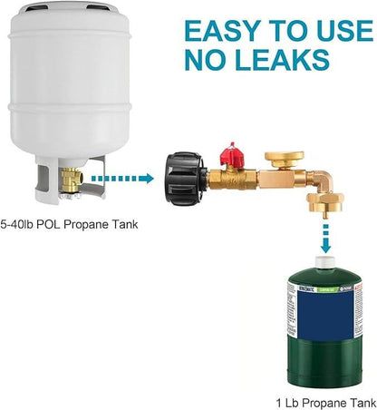 Top-Rated Propane Refill Elbow Adapter with Tank Gauge 9789395370265-1