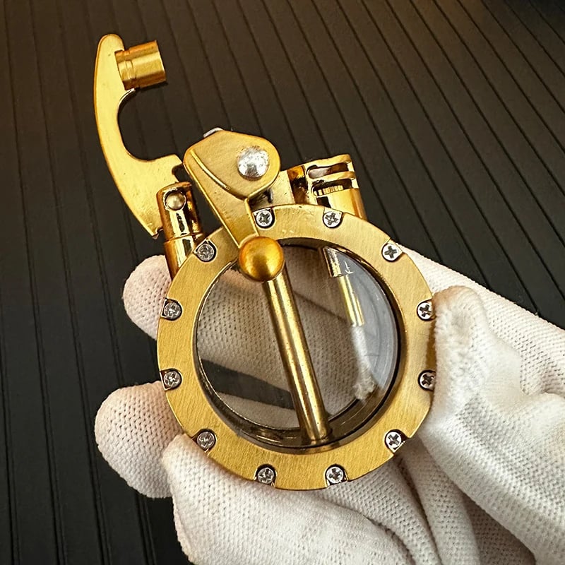 Diy Retro Metal Rocker Kerosene Windproof Lighter 9628526215470-1