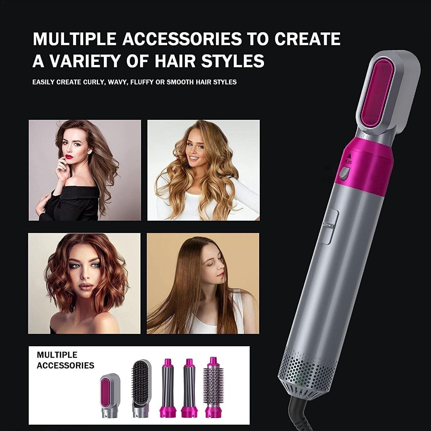 Hair Styling Tool for Effortless Curling Straightening and Volume Boost 15089486627142-1