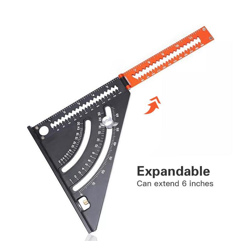 Aluminum Alloy Triangle Ruler Collapsible Extension Adjustable Angle Positioning Scribing Tool 8545289929006-1