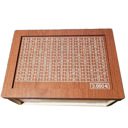 Wooden Savings Box for Smart Money Tracking and Daily Motivation 15089492656454-1