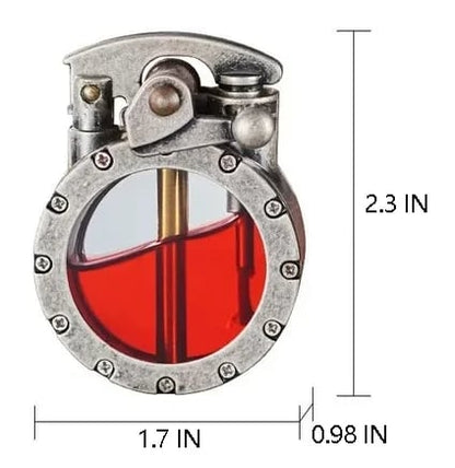 Diy Retro Metal Rocker Kerosene Windproof Lighter 9628526215470-1