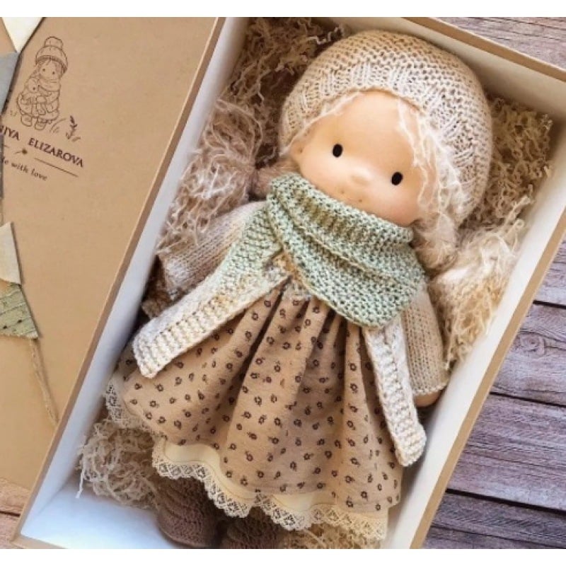 Gift for Kids-Handmade Waldorf Doll 8959340413209-1
