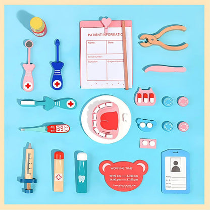 Wooden Doctor Toy Set for Imaginative and Educational Pretend Play 9861705269582-1