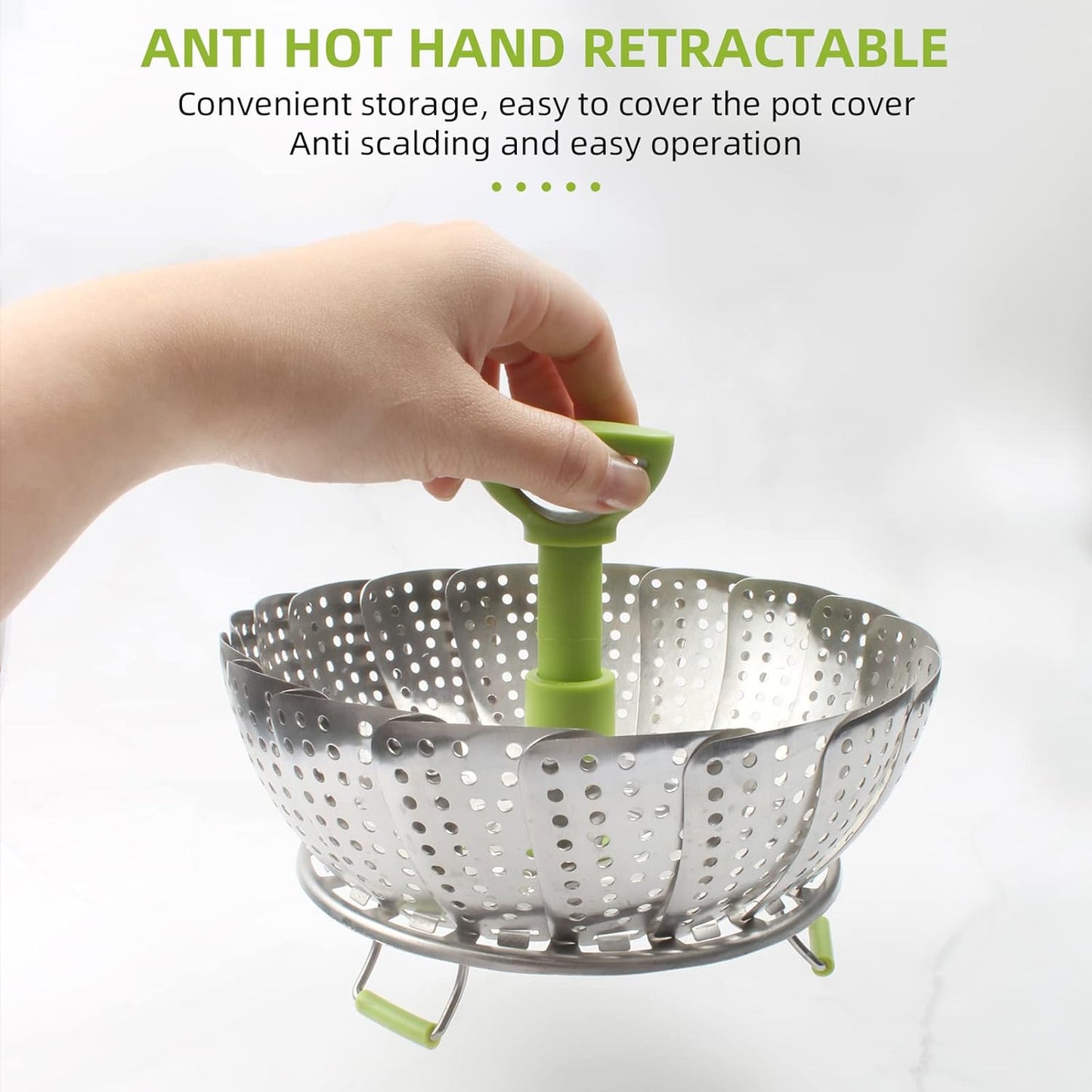 Stainless Steel Vegetable Steamer Basket 9551806267694-1