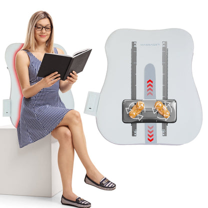 1 Set  Shiatsu Back Massager 3D Deep Tissue Kneading Massage Pillow Cordless USB Rechargeable With 3 Massaging Modes 2 Heating Levels 10Mins Auto-Off For Back Shoulder Waist Lumbar No Chair 9016324522204-1