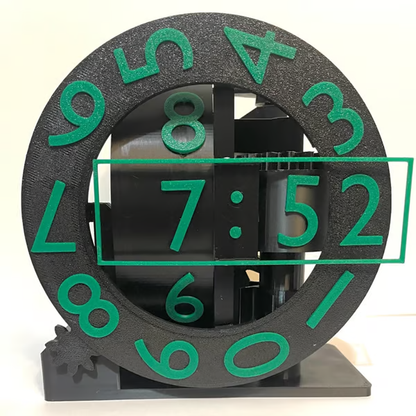 Triaxial Mechanical Desk Clock With Rotating Display Modern Decorative Design 9790302880046-1