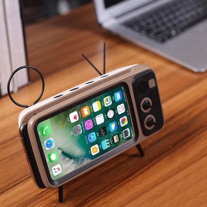 Retro TV Bluetooth Speaker+ Mobile Phone Holder 6851982065764-1