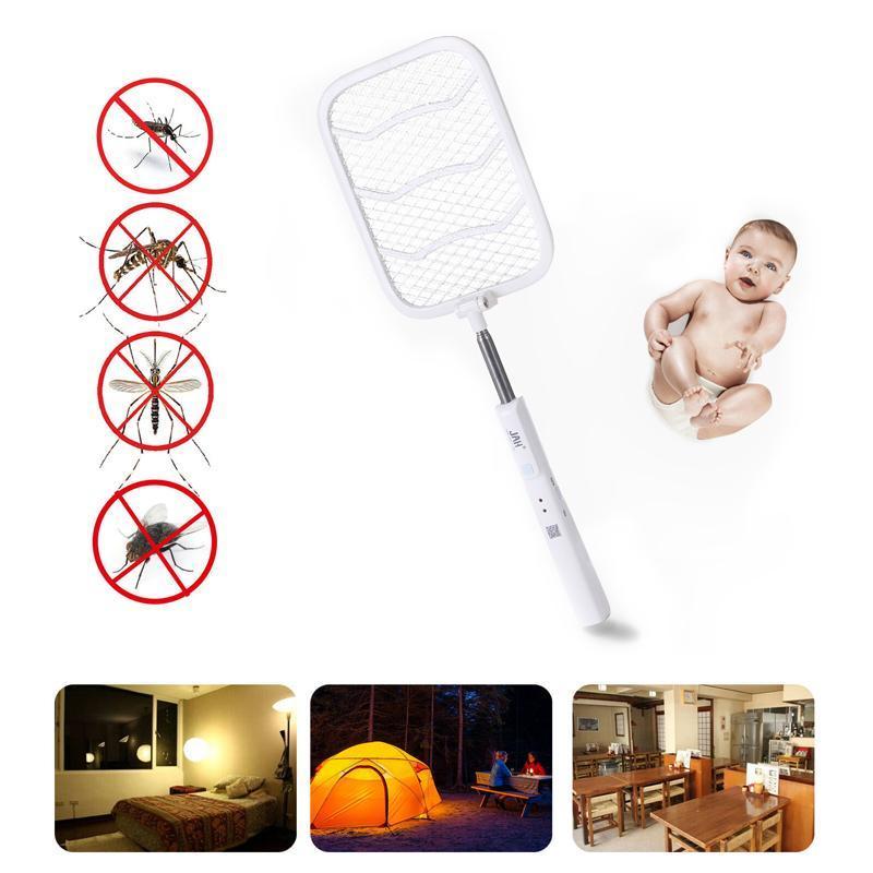 Telescopic Electric Mosquito Swatter With Rechargeable Battery And USB Charging 6851957293156-1